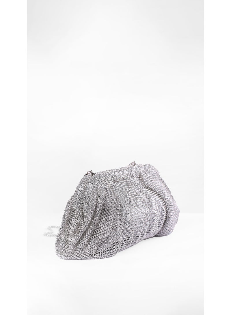 كيفيلي حقيبة كلتش أورورا بطيات كريستالية - Image 3